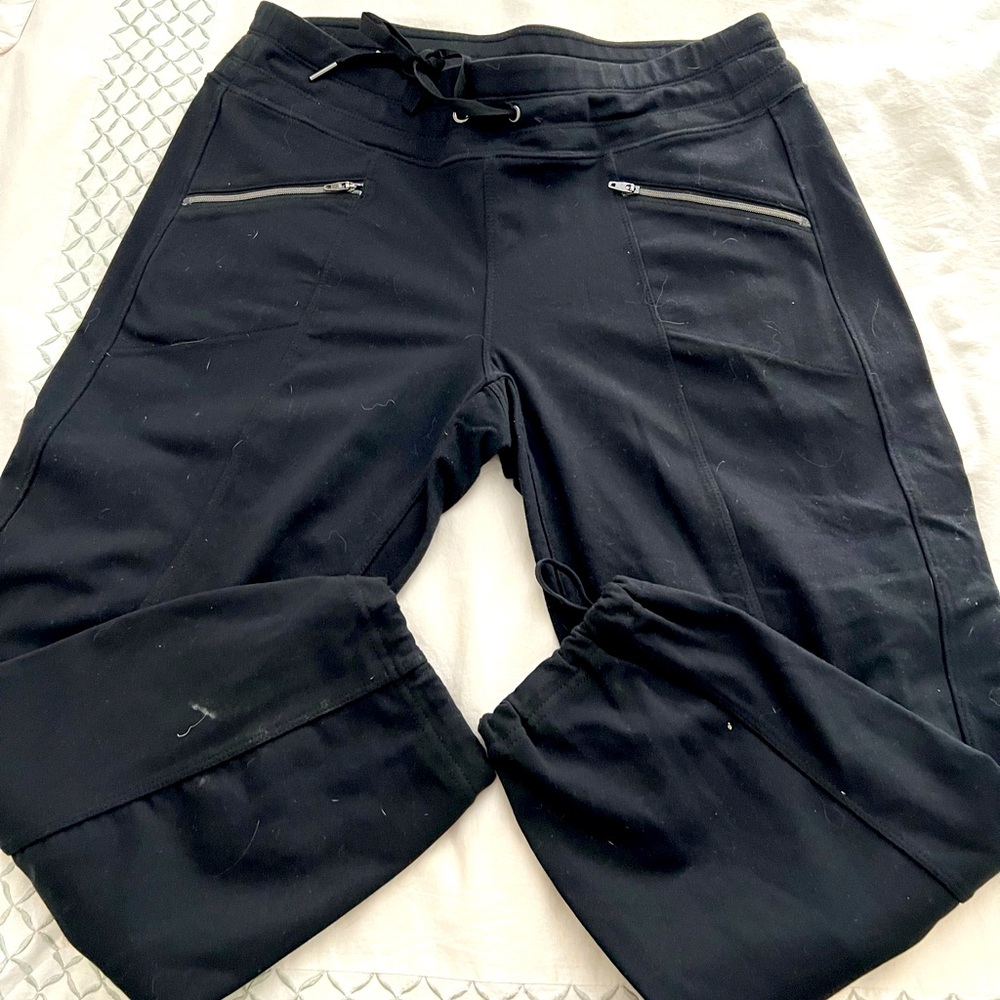 Athleta drawstring crop studio pant